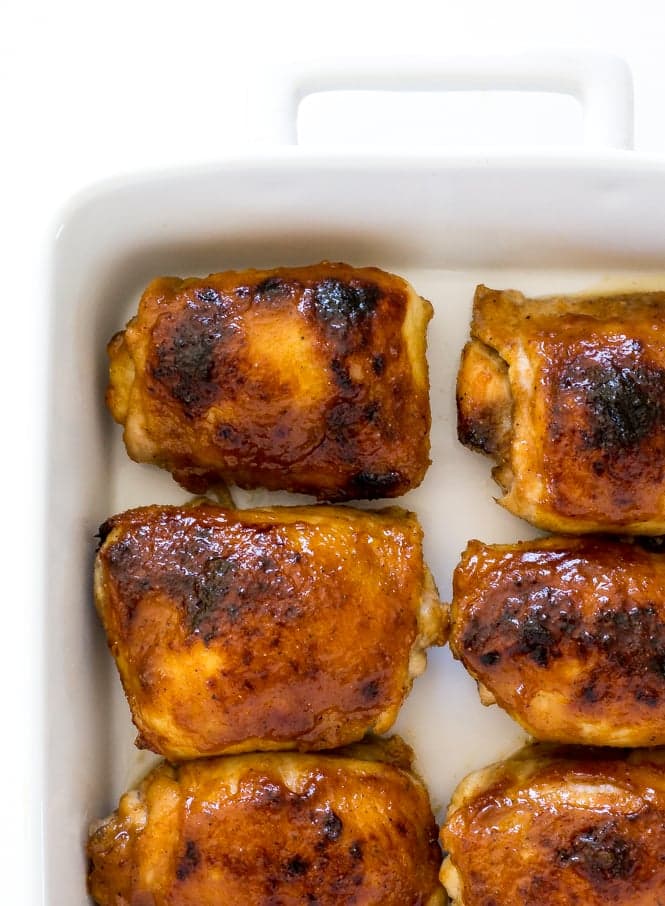 Baked Honey Mustard Chicken Thighs
