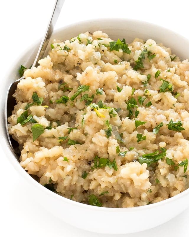 Lemon Parmesan Brown Rice