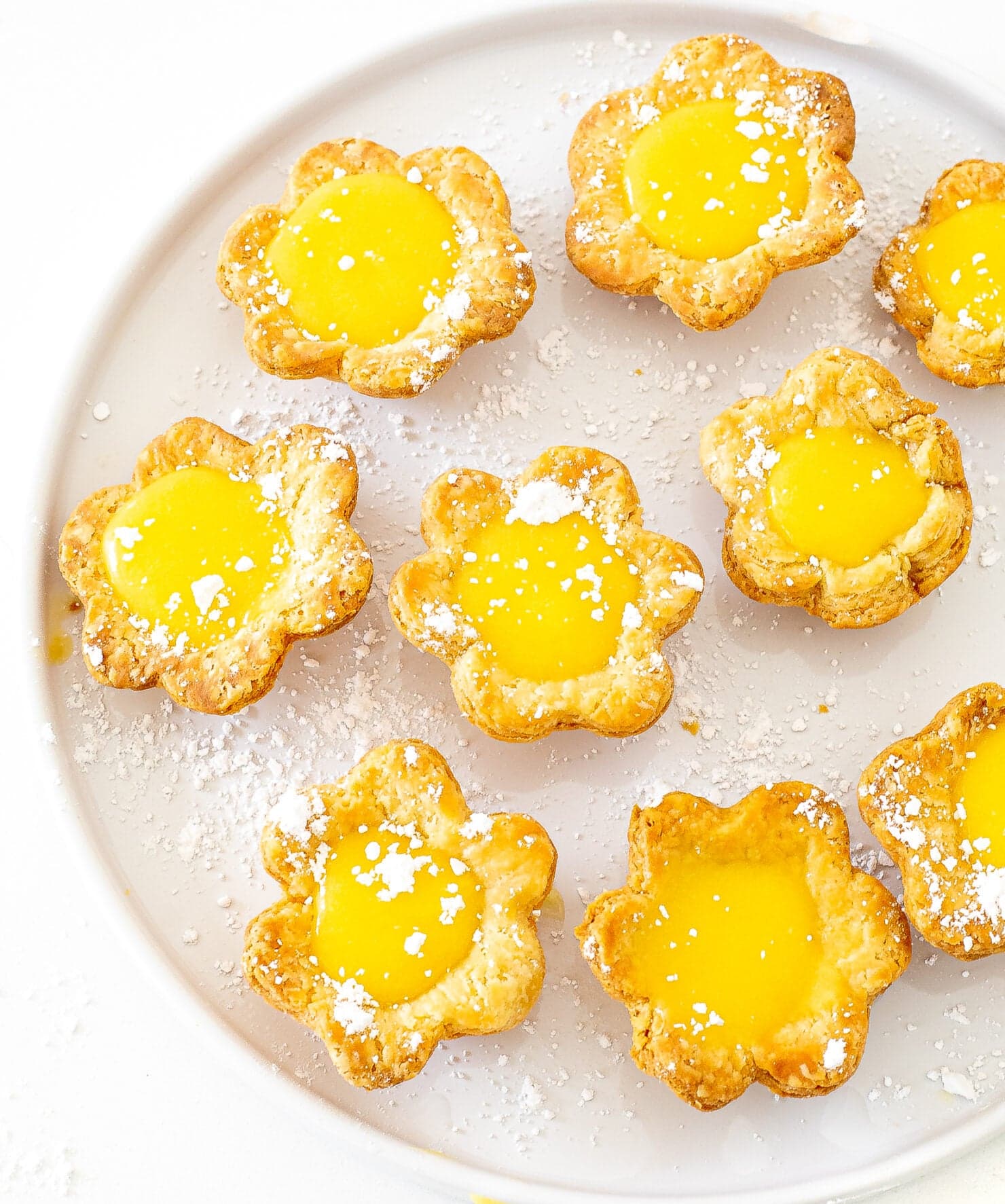 Mini Lemon Flower Tarts