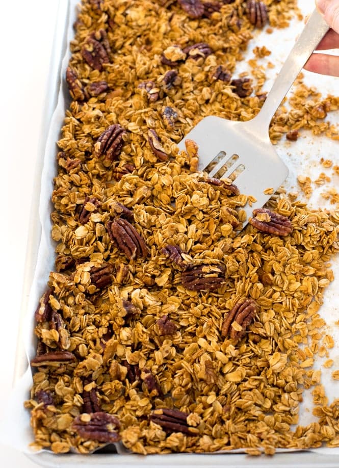 4 Ingredient Maple Pecan Granola