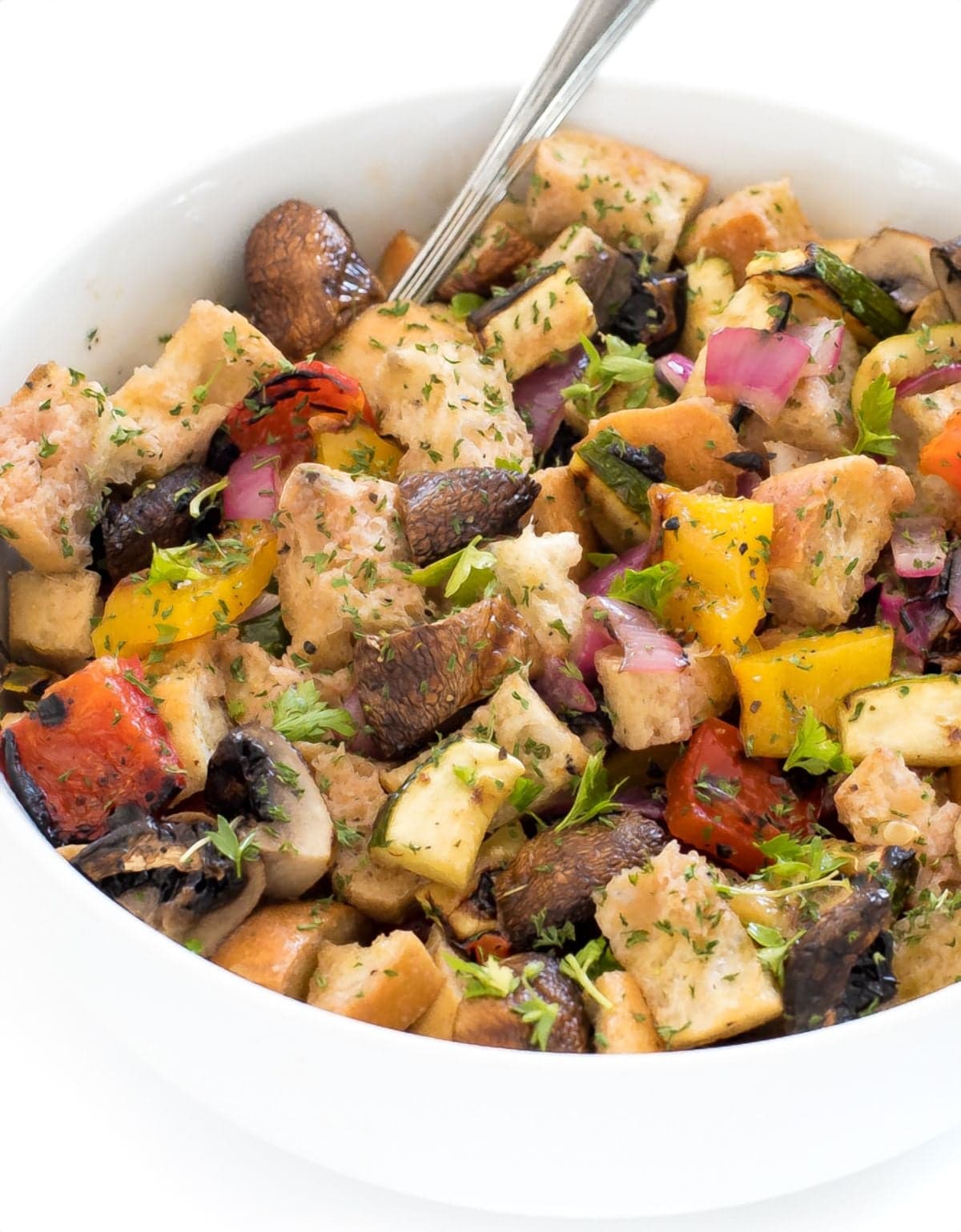 Grilled Vegetable Panzanella Salad