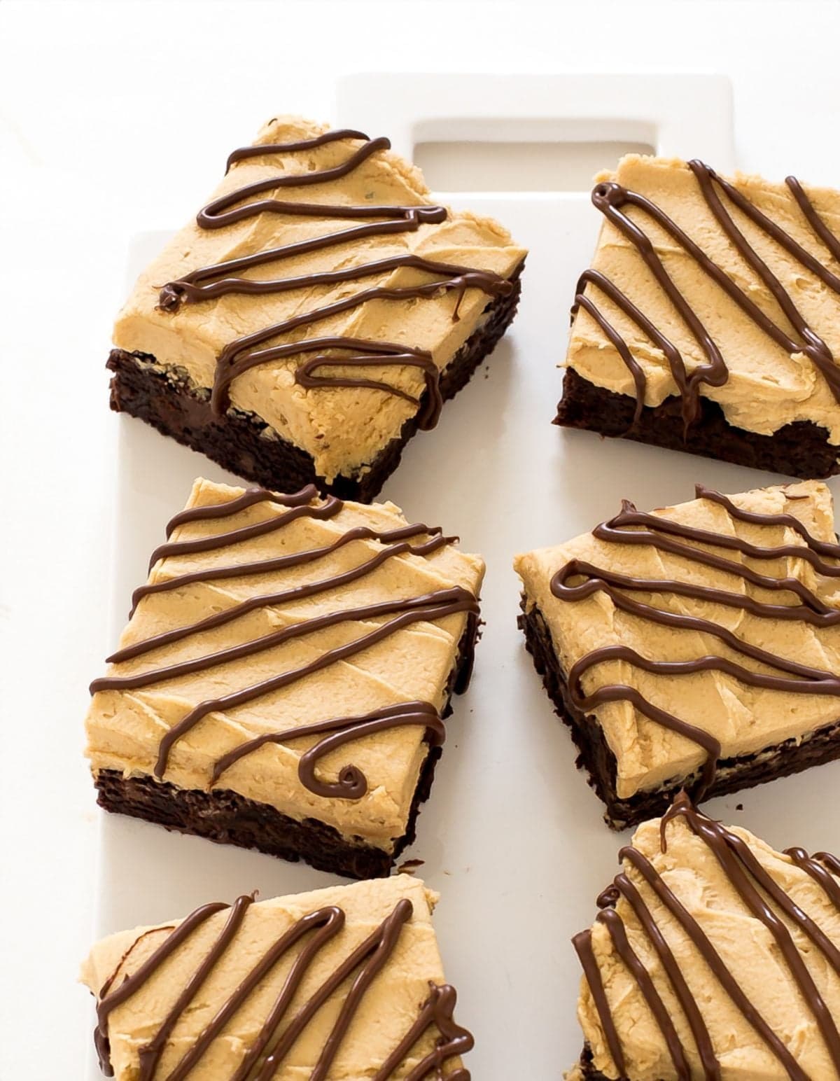 Brownies with Peanut Butter Frosting