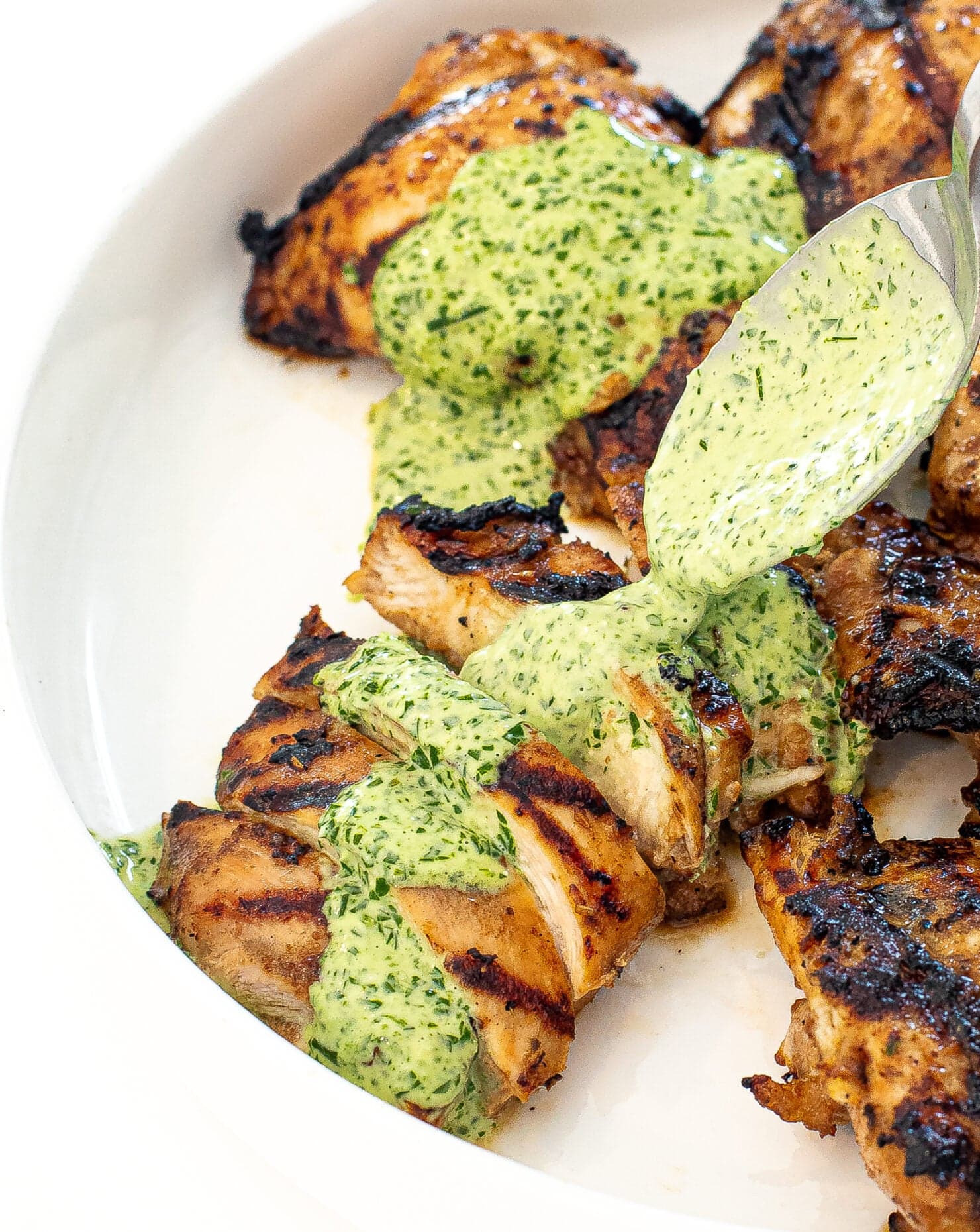 Peruvian Chicken with Green Sauce