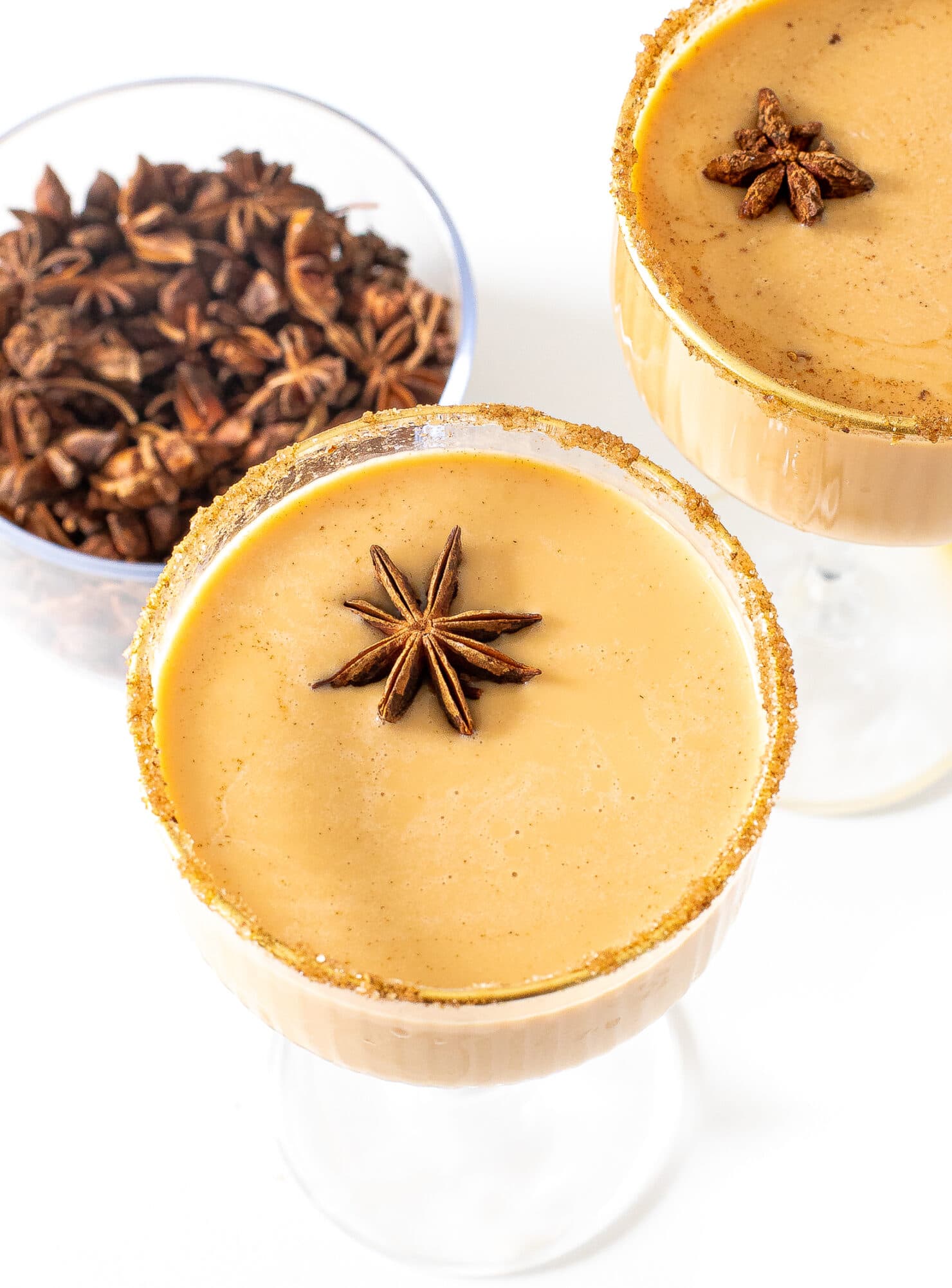 Pumpkin Spice Eggnog Martini