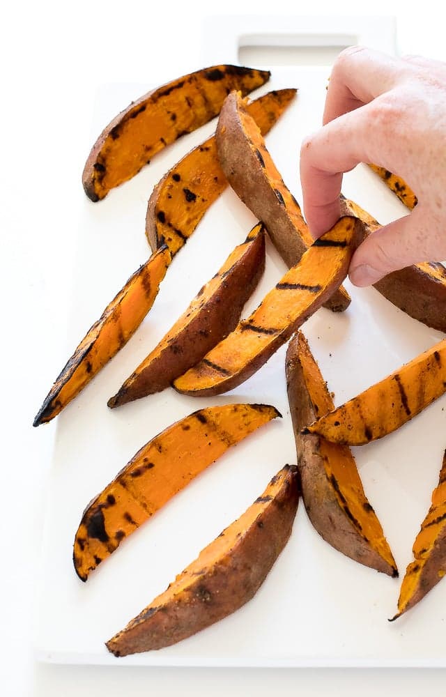 Grilled Sweet Potato Wedges