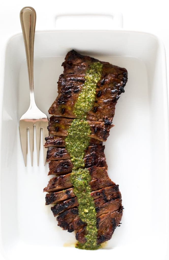 Skirt Steak with Chimichurri Sauce