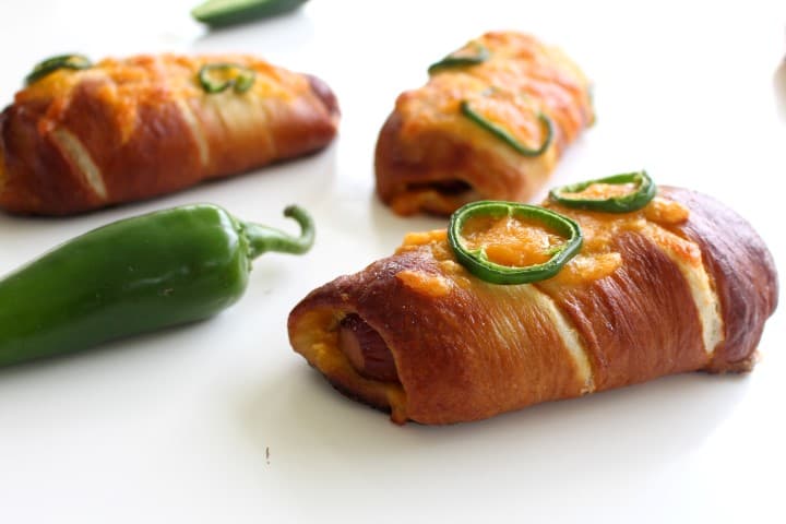 Jalapeno Popper Pretzel Dogs