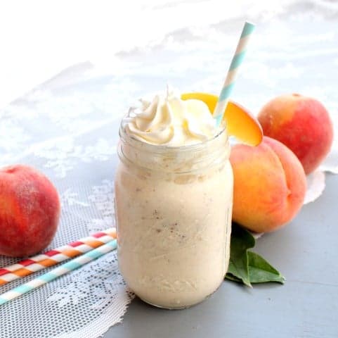Brown Butter Peach Milkshake