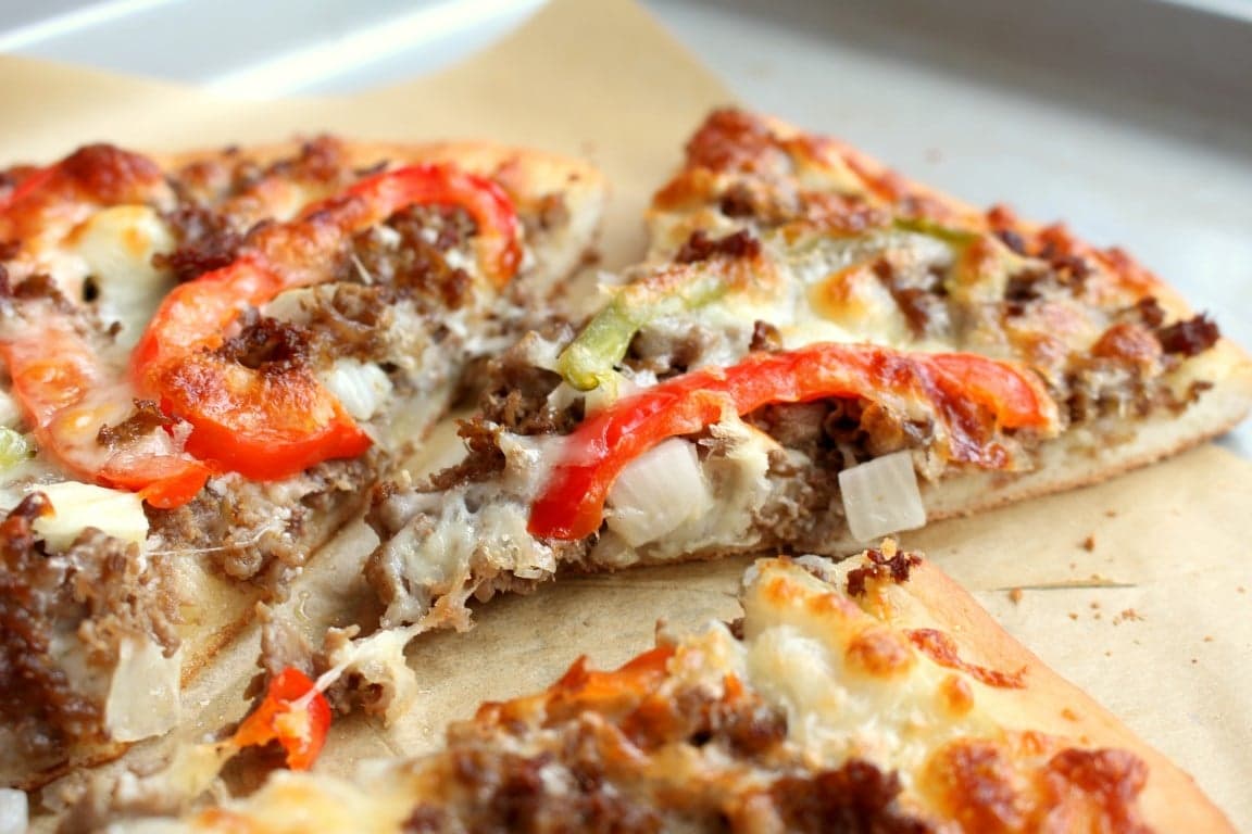 Philly Cheesesteak Pizza