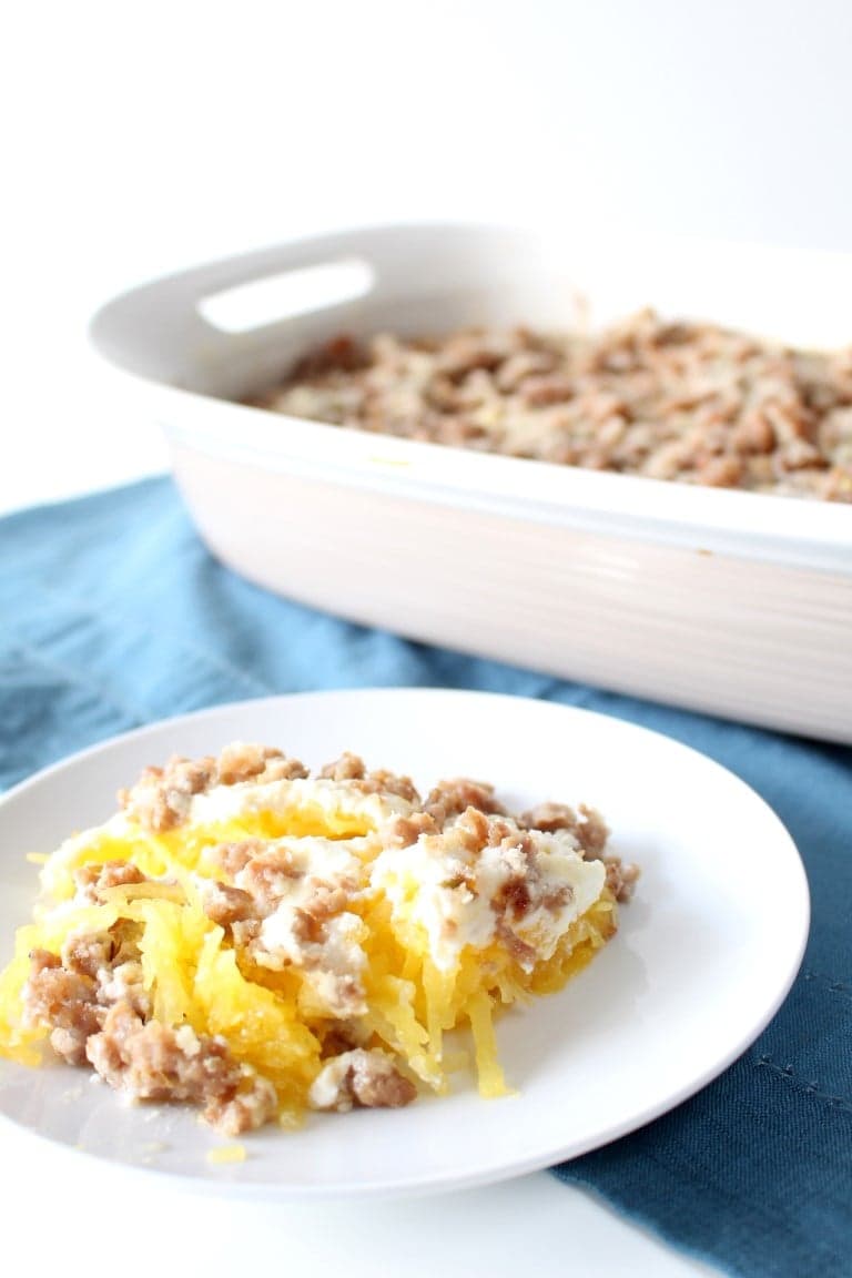 Sausage and Spaghetti Squash Casserole