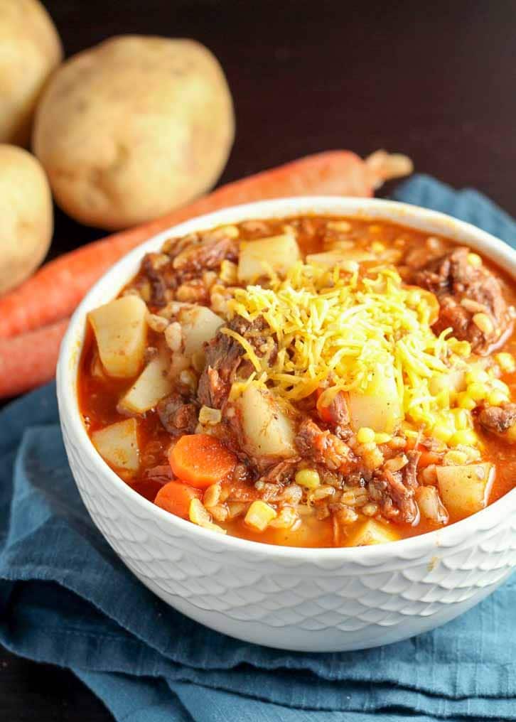 Vegetable Beef Barley Soup