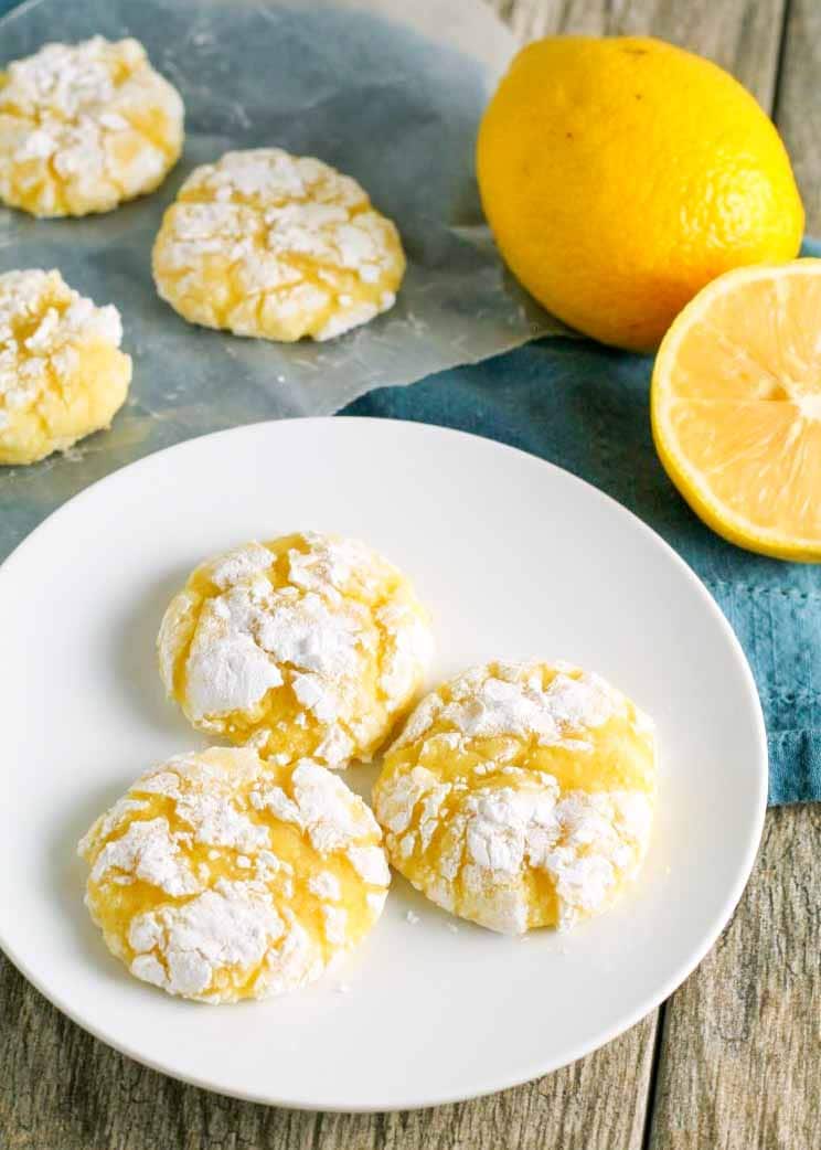 Lemon Crinkle Cookies