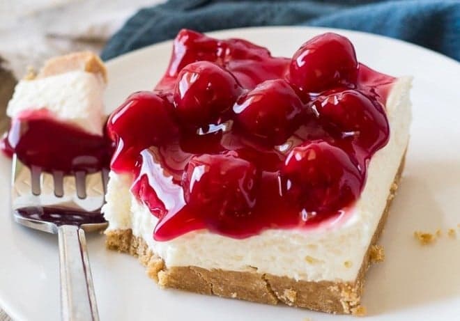 No Bake Cherry Cheesecake
