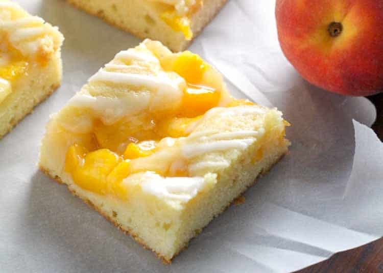 Fresh Peach Pie Bars