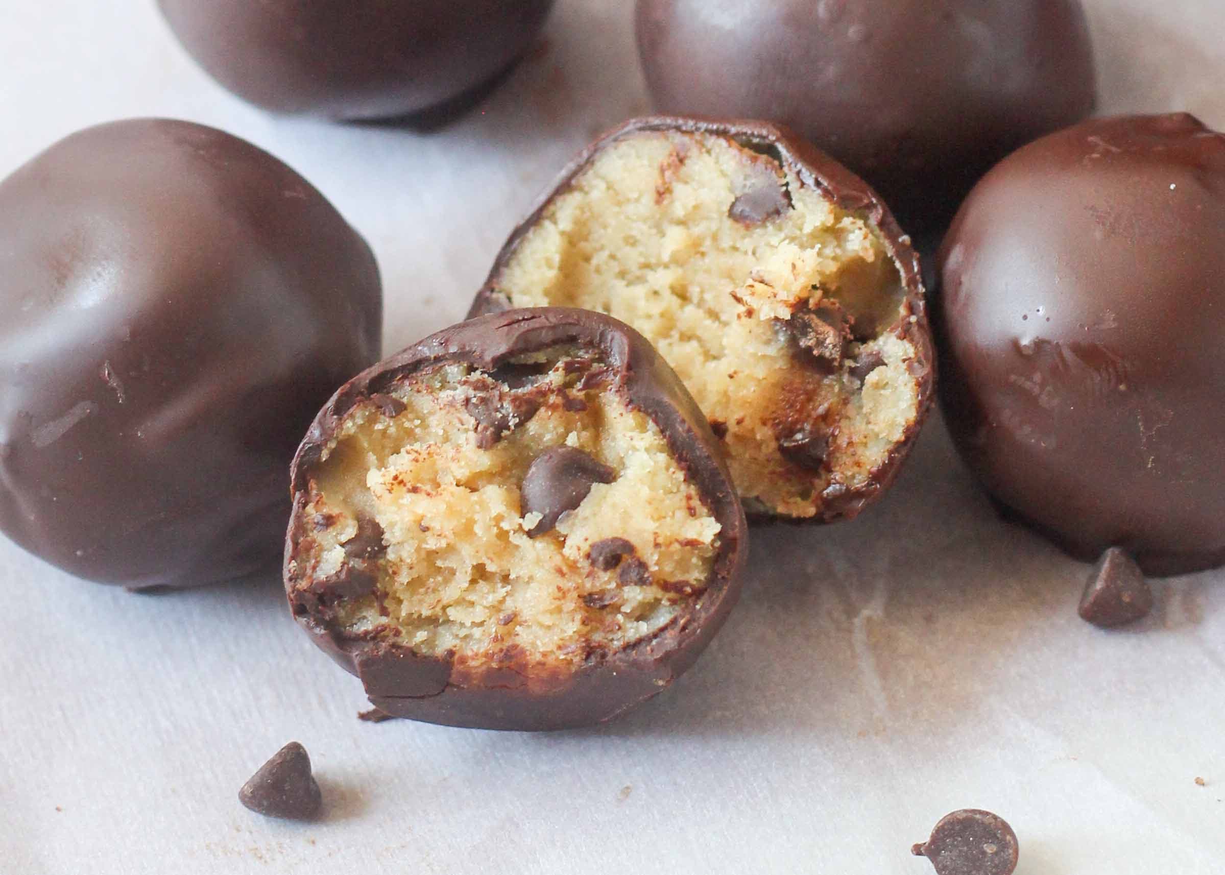 Chocolate Chip Cookie Dough Truffles