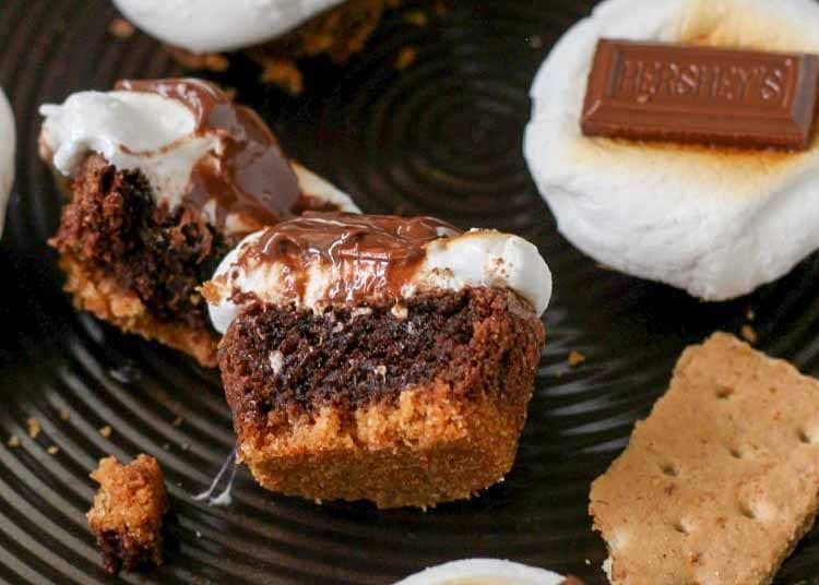 S'mores Brownie Bites