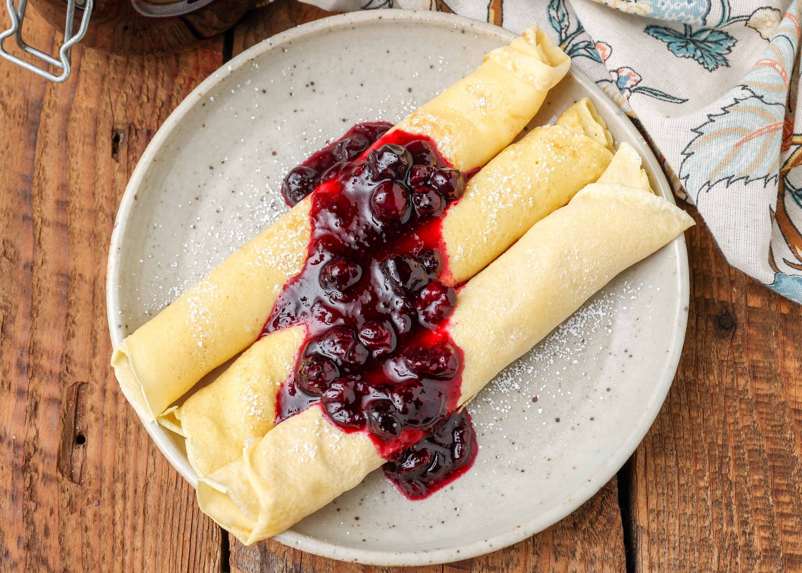 Blueberry Crepes