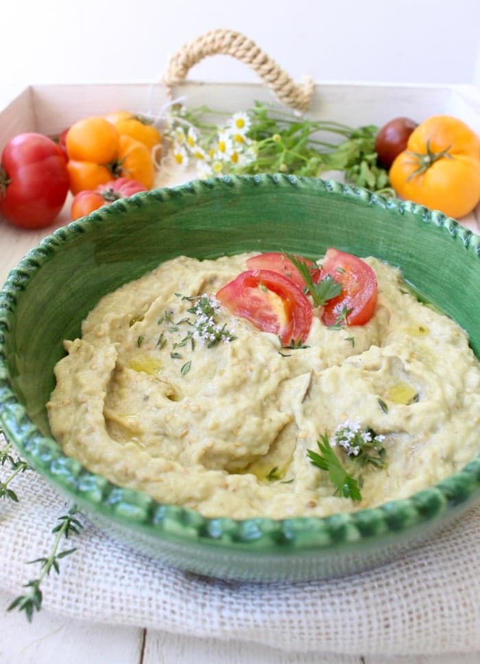 Roasted Eggplant Dip Recipe or Salata de Vinete