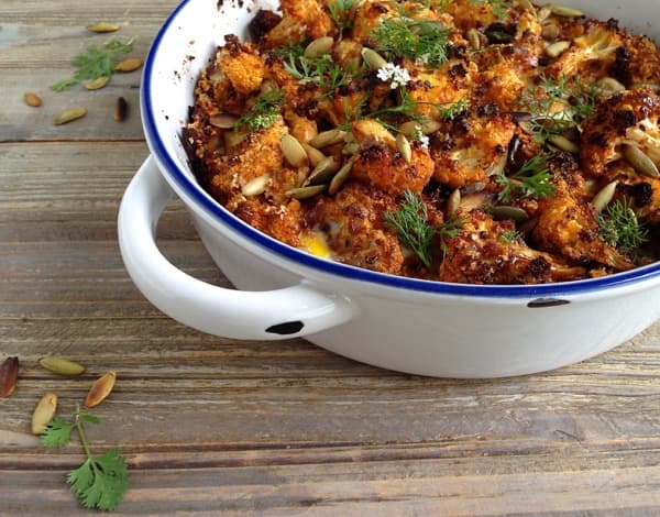 Crispy Garlic Roasted Cauliflower Recipe