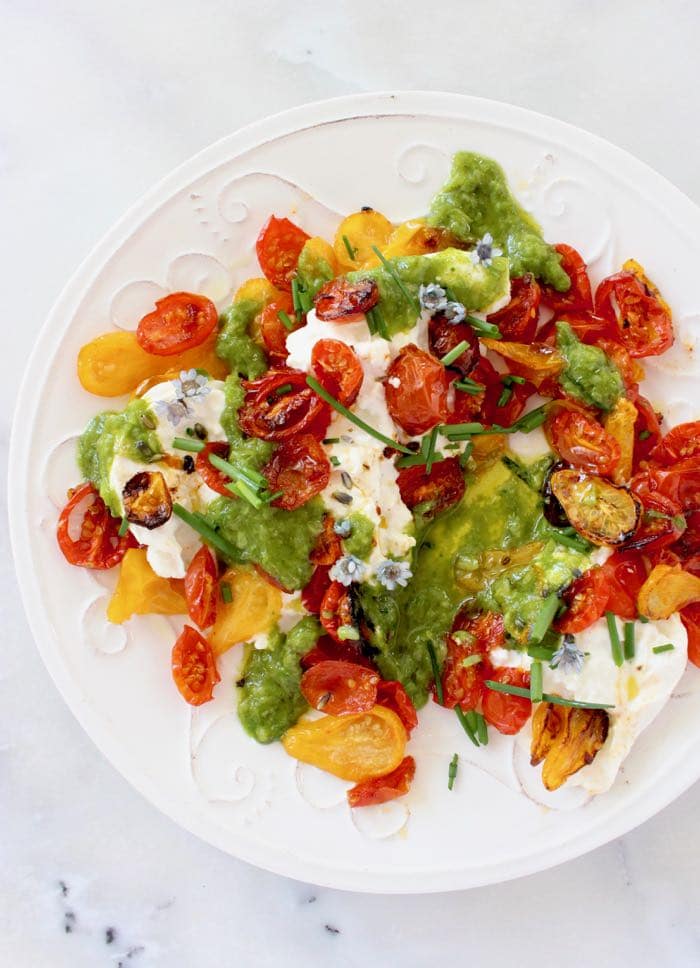 Burrata Roasted Tomato Salad Recipe