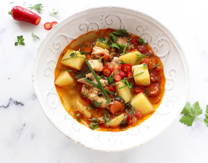 Rustic Chicken and Potato Soup Recipe