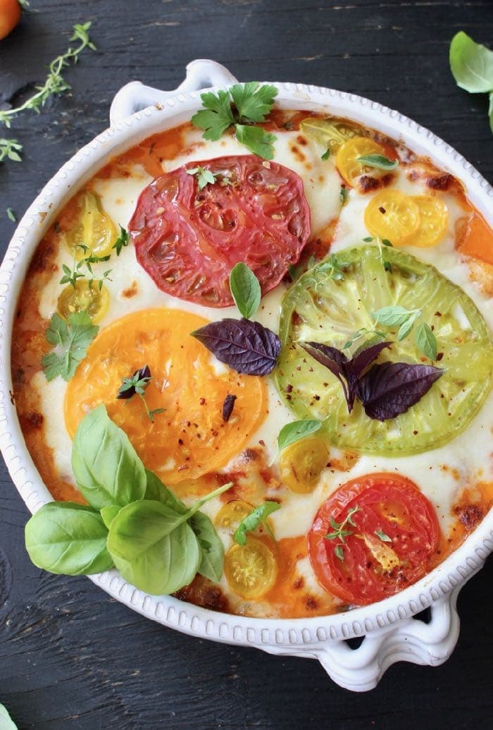 Ricotta Baked Gnocchi with Tomato & Basil