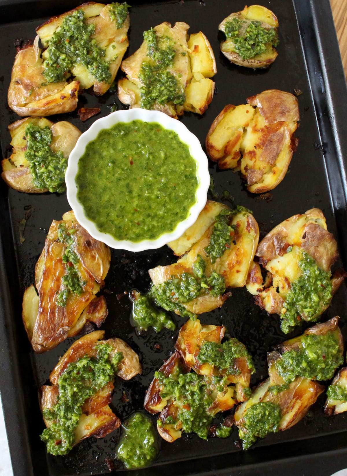 Smashed Fingerling Potatoes