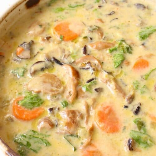 Vegan Mushroom Soup - Zuppa di Funghi
