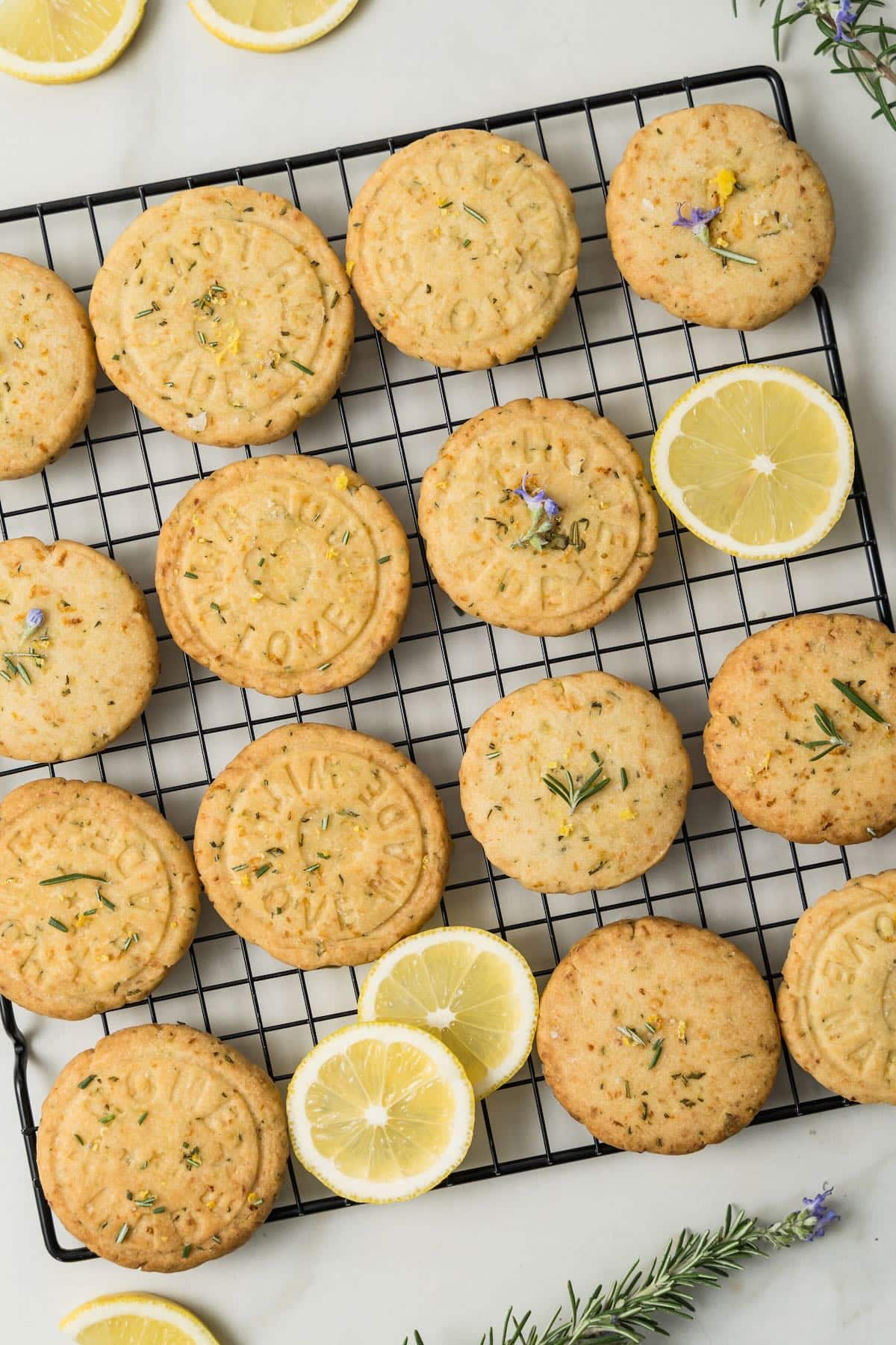 Rosemary Shortbread Cookies