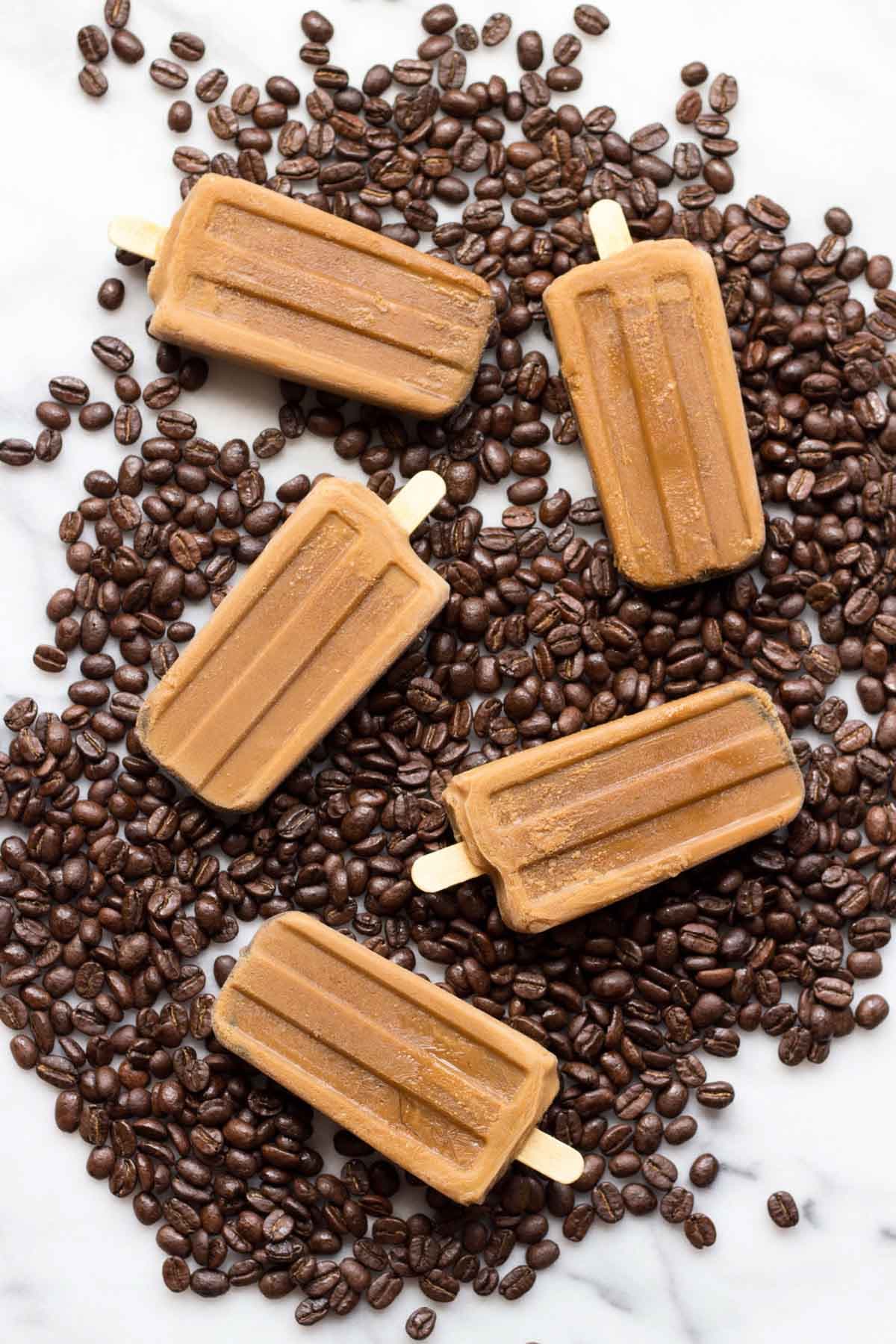 Creamy Iced Coffee Popsicles