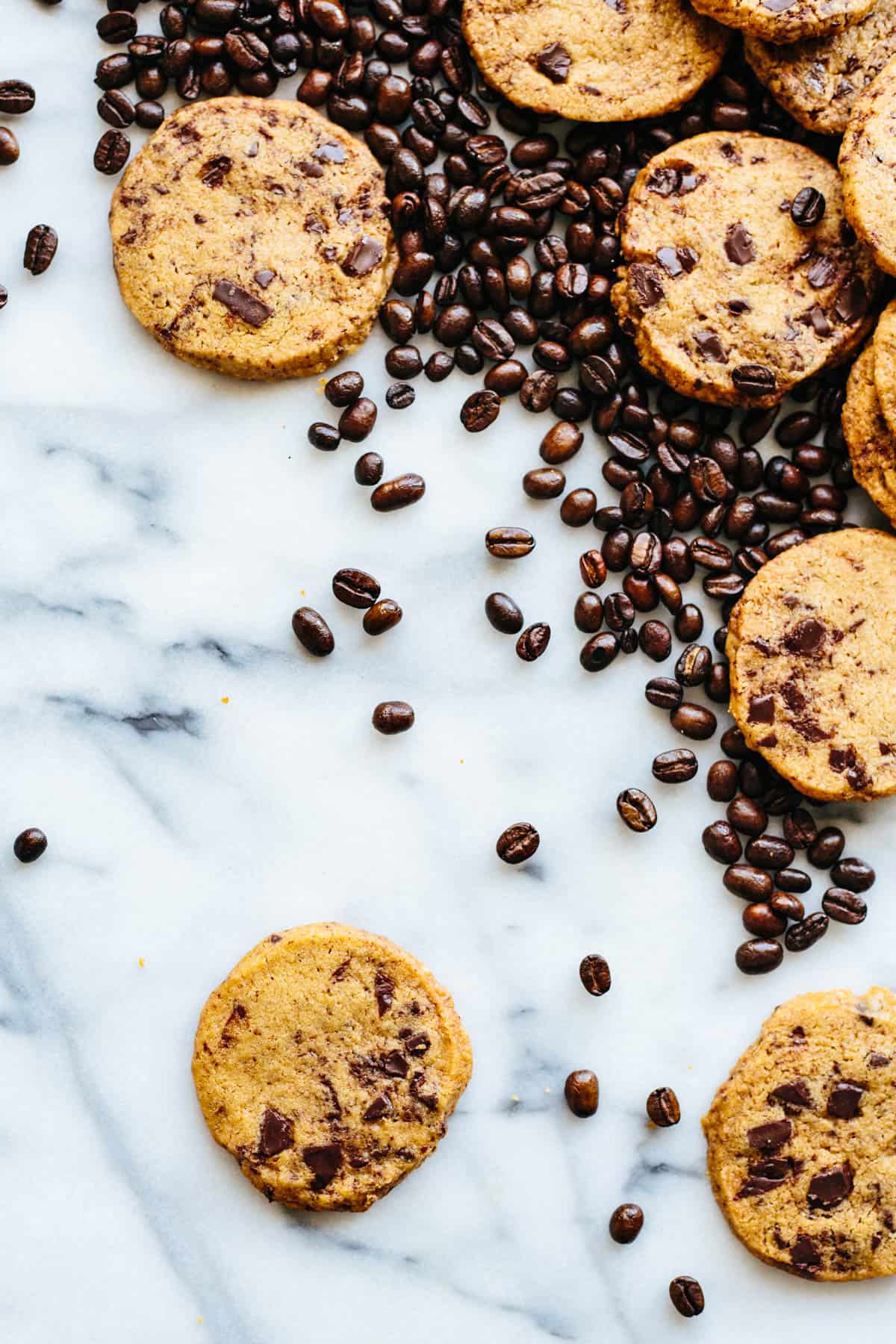 Chocolate Espresso Shortbread Cookies