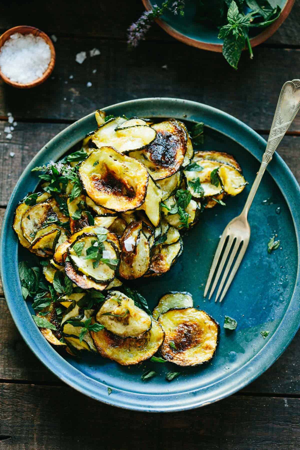 Italian Squash (with Vinegar + Mint)