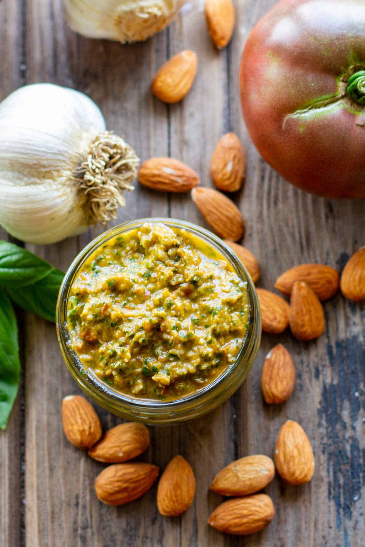 Sicilian Pesto alla Trapanese with Almonds and Tomatoes