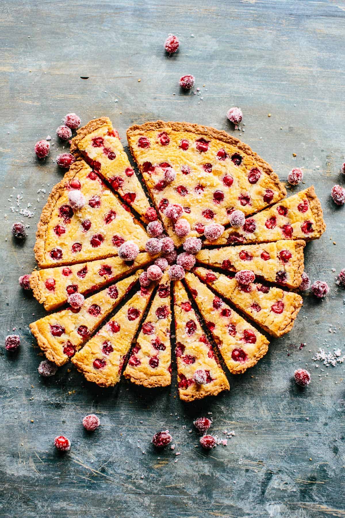 Easy Cranberry Tart with Almond Frangipane