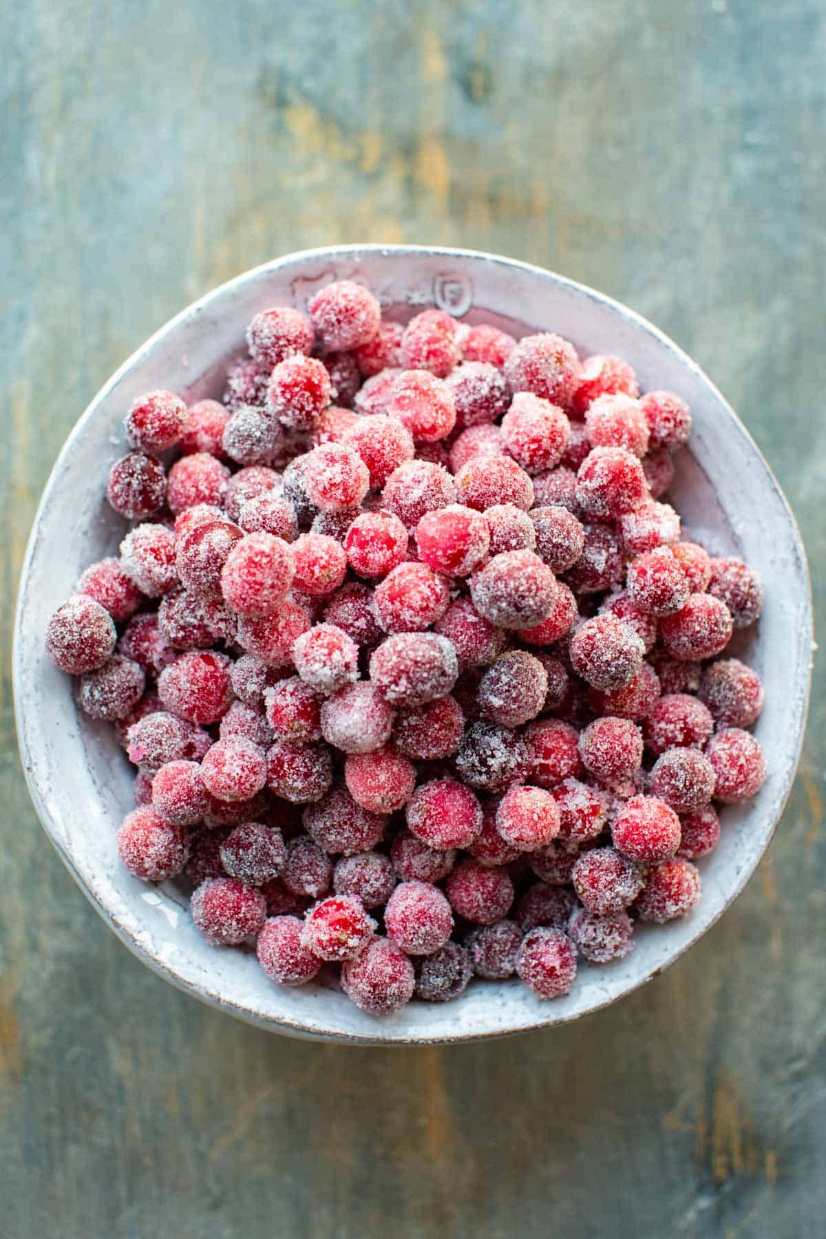 Easy Sugared Cranberries