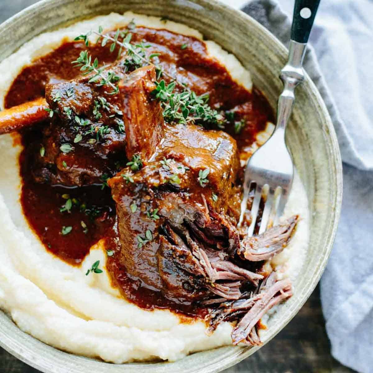 Wine Braised Short Ribs