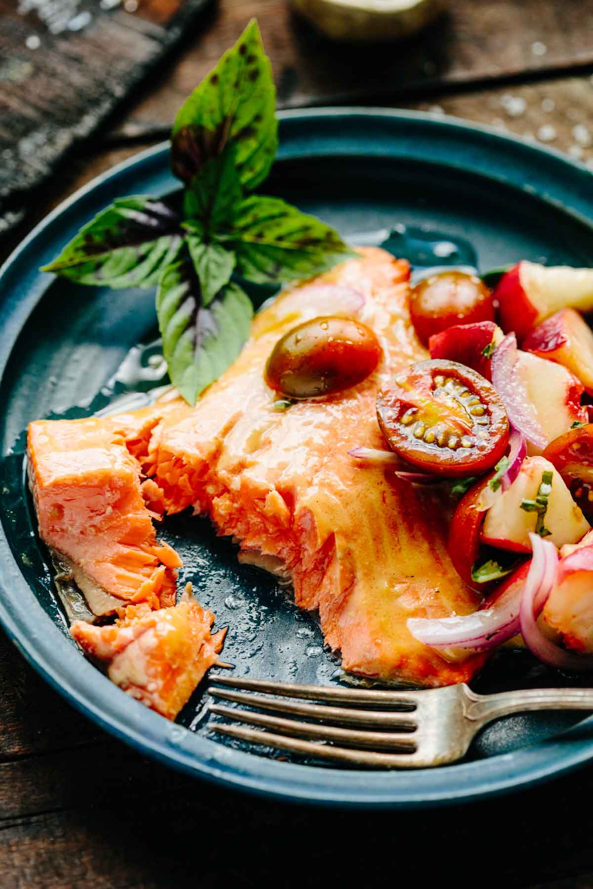Cedar Planked Wild Salmon with Maple Mustard Glaze