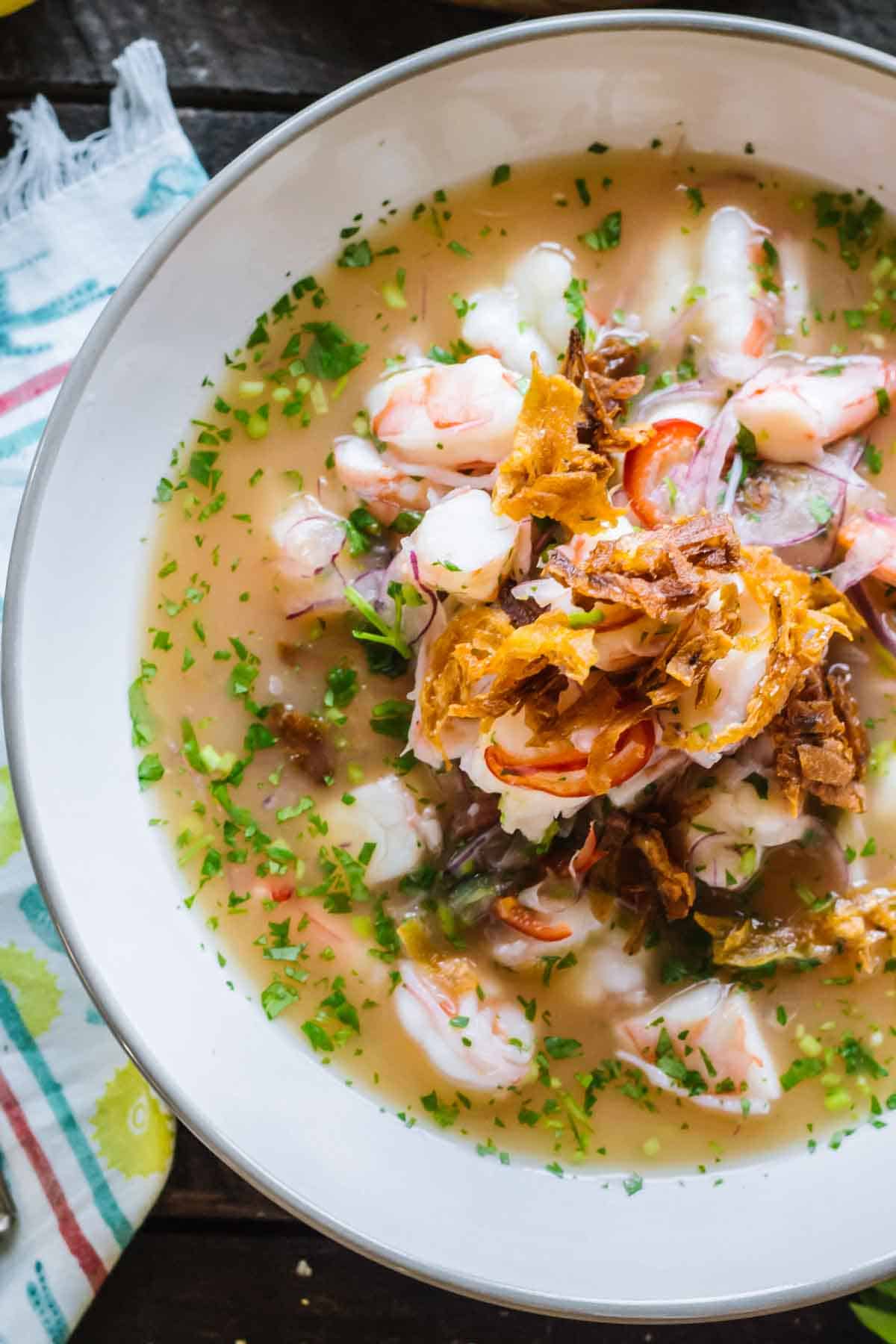 The Best Fresh Ecuadorian Shrimp Ceviche Recipe