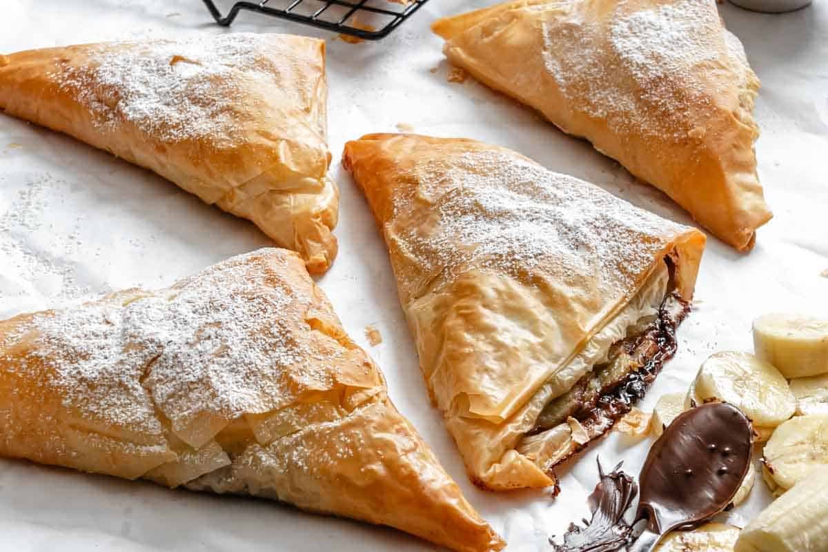 Phyllo Pastries with Nutella and Banana