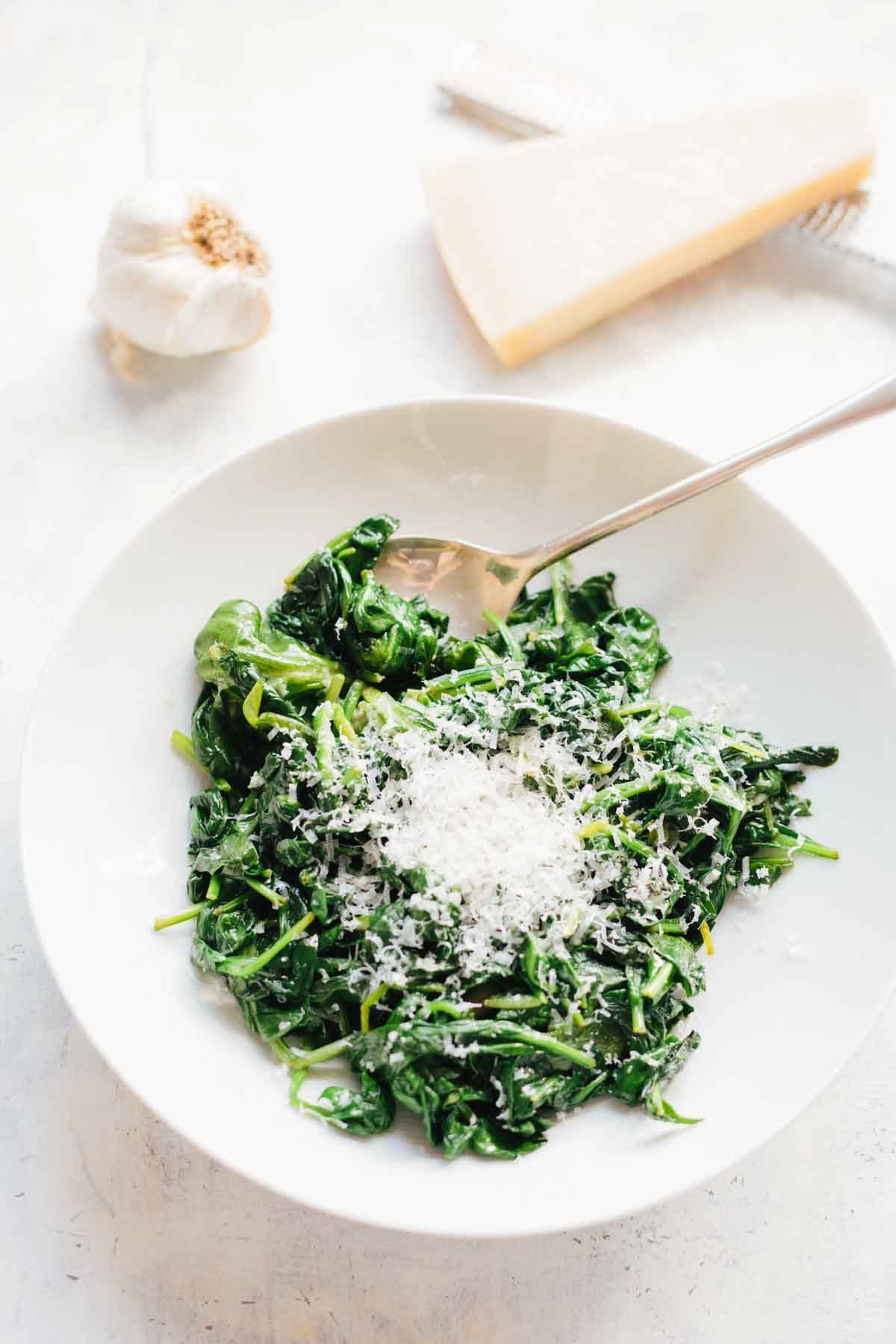 Parmesan Spinach Side Dish