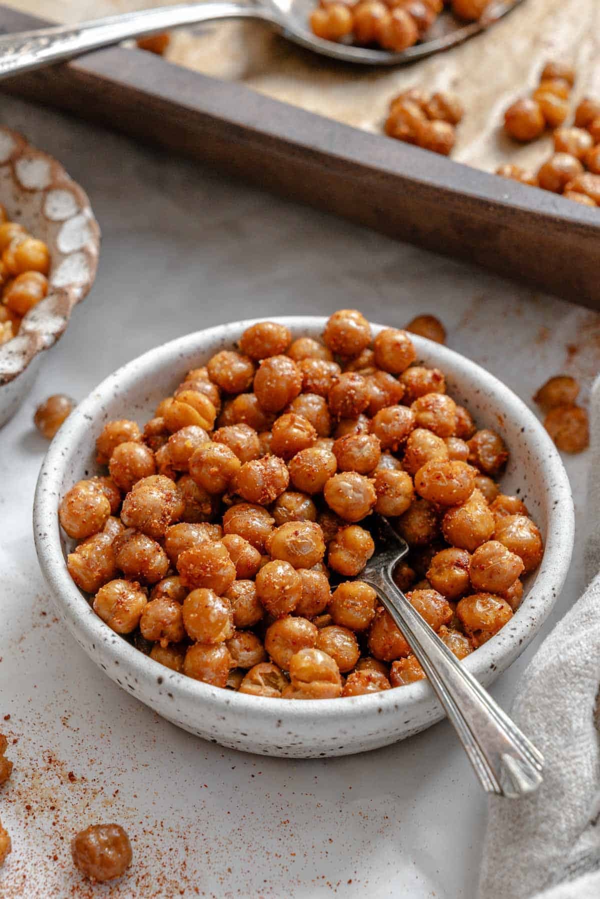 Easy Baked Chickpeas (Extra Crispy Recipe)