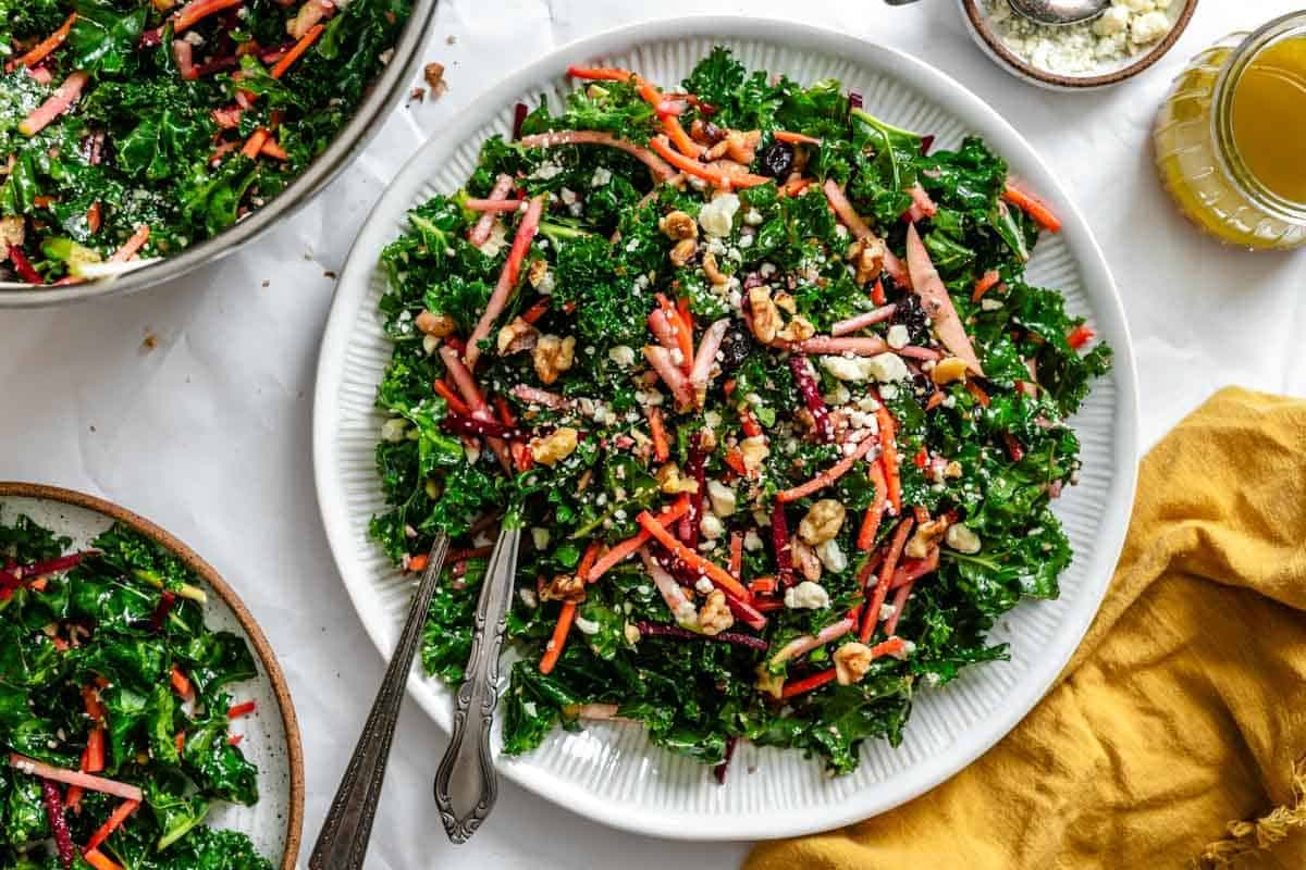 Fall Harvest Kale Salad