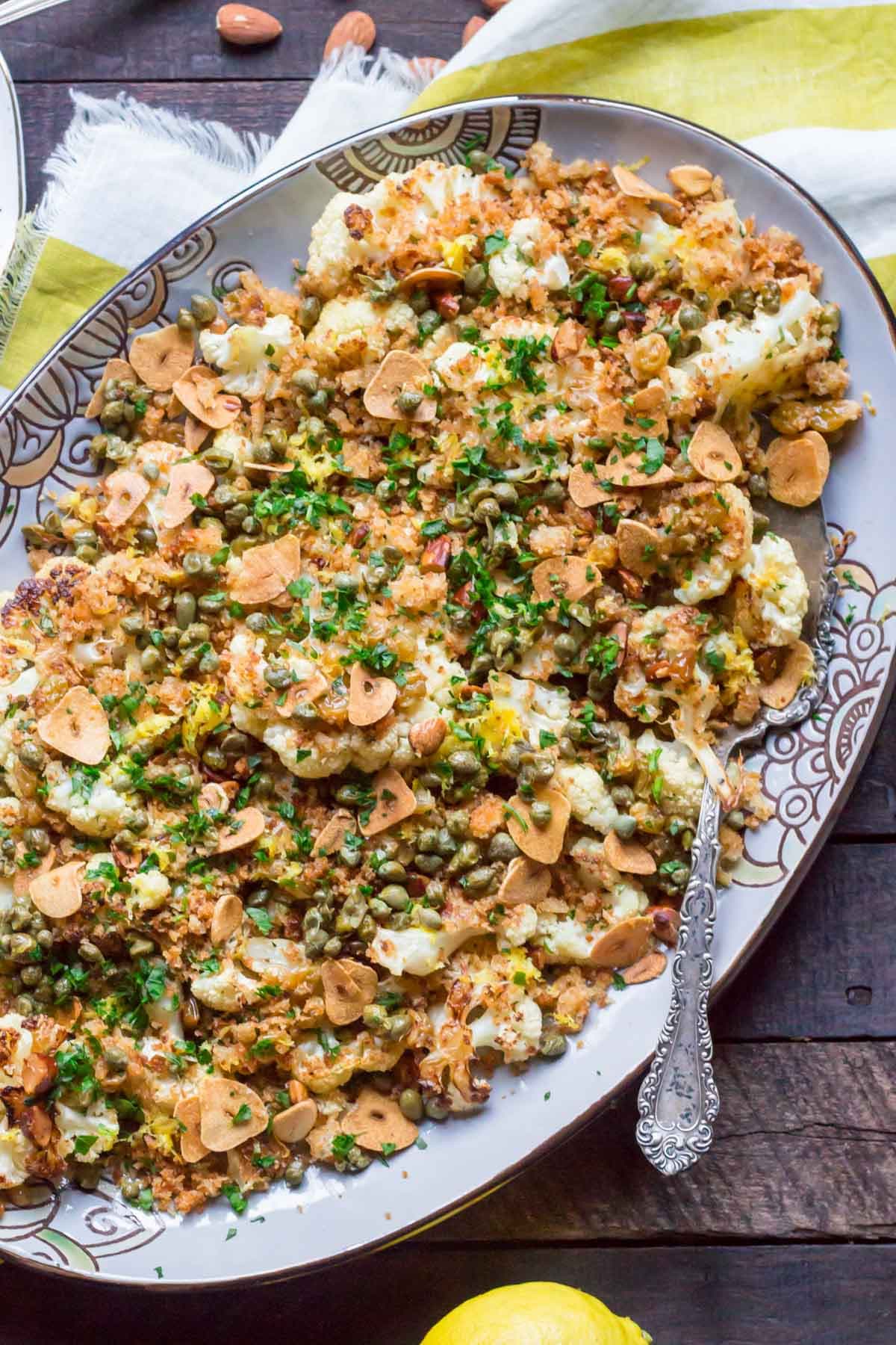 Sicilian Roasted Cauliflower
