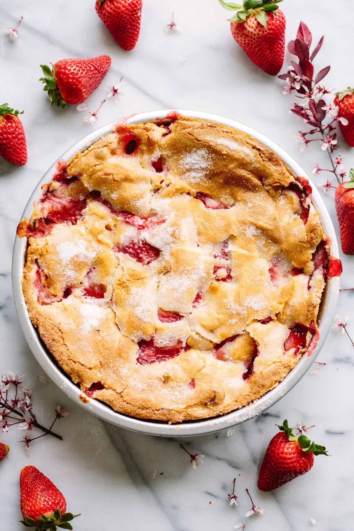 Strawberry Spoon Cake
