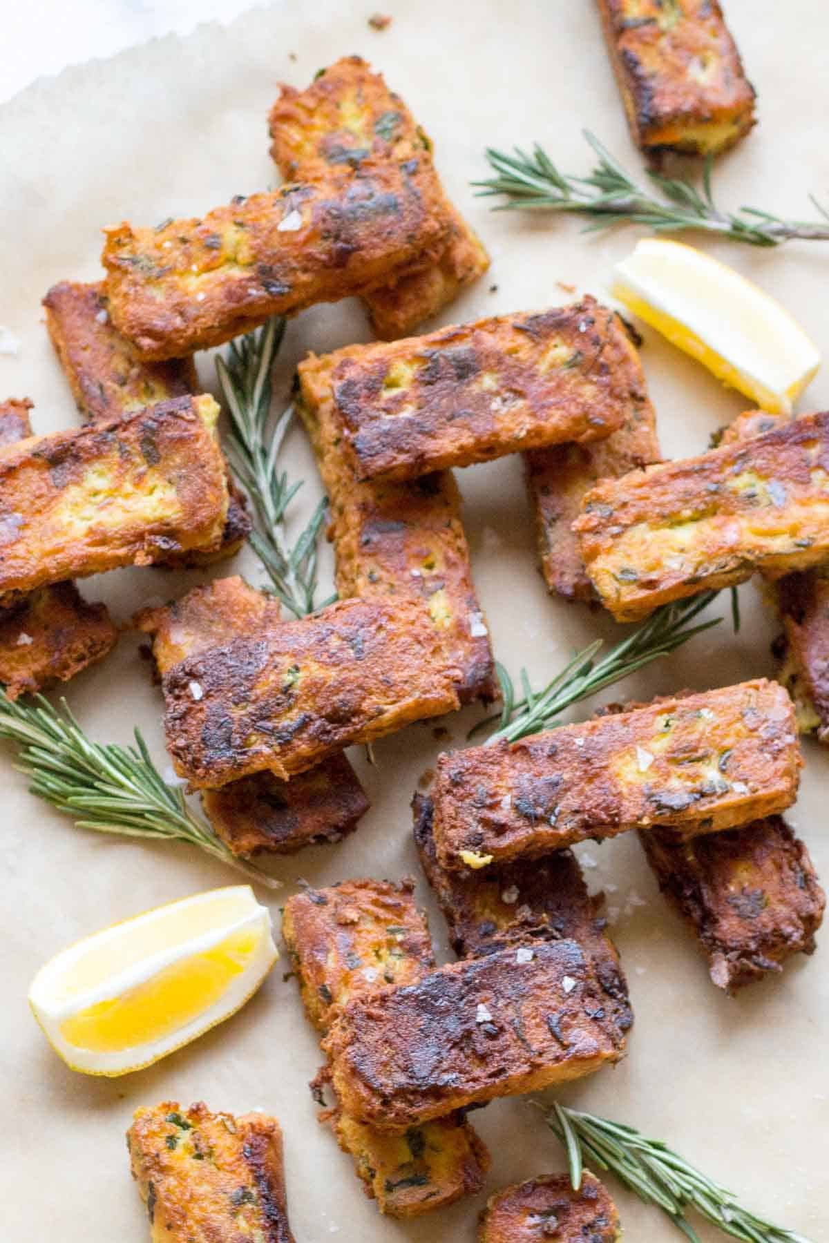 Chickpea Fritters with Veggies