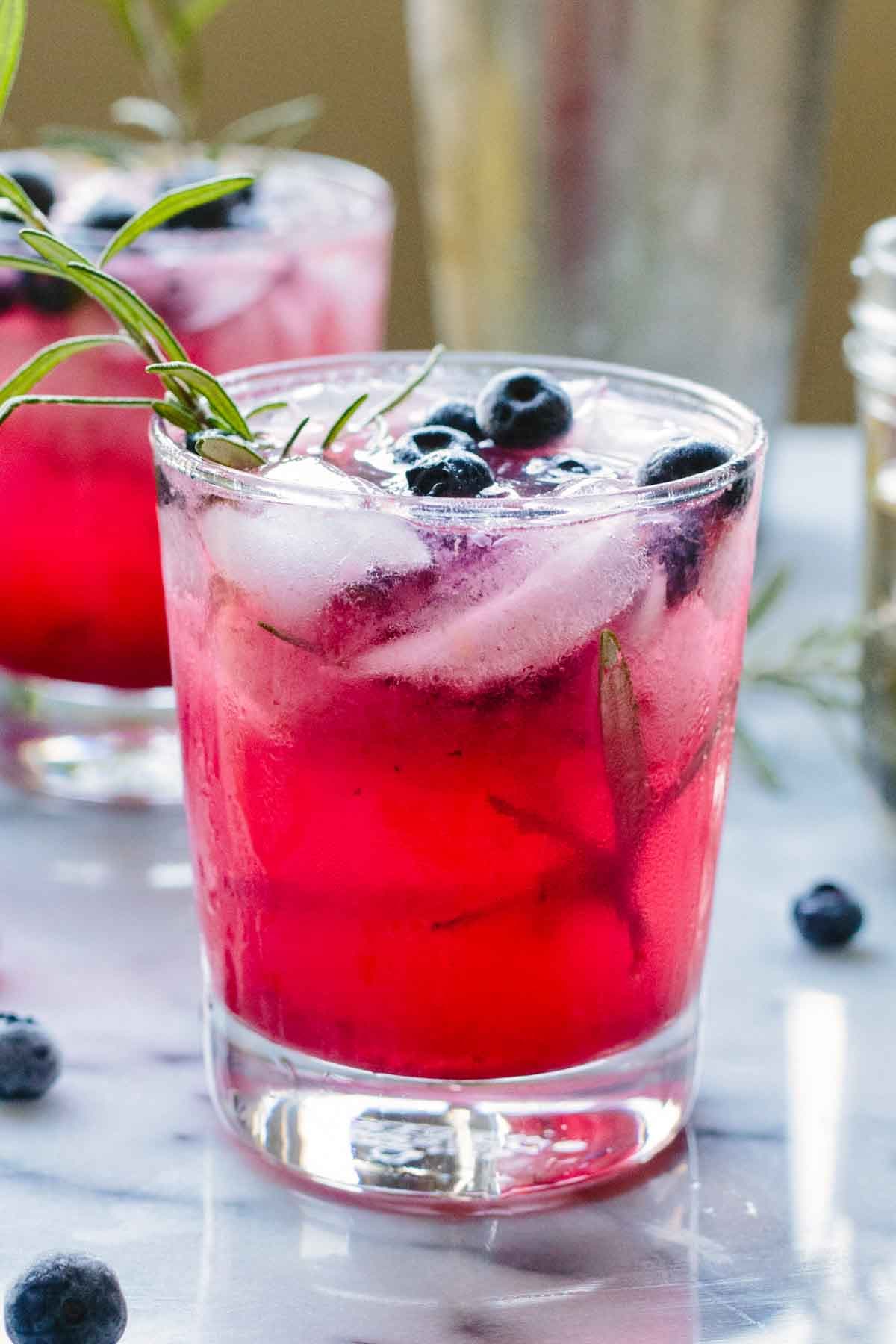 Fresh Blueberry Cocktail with Vodka