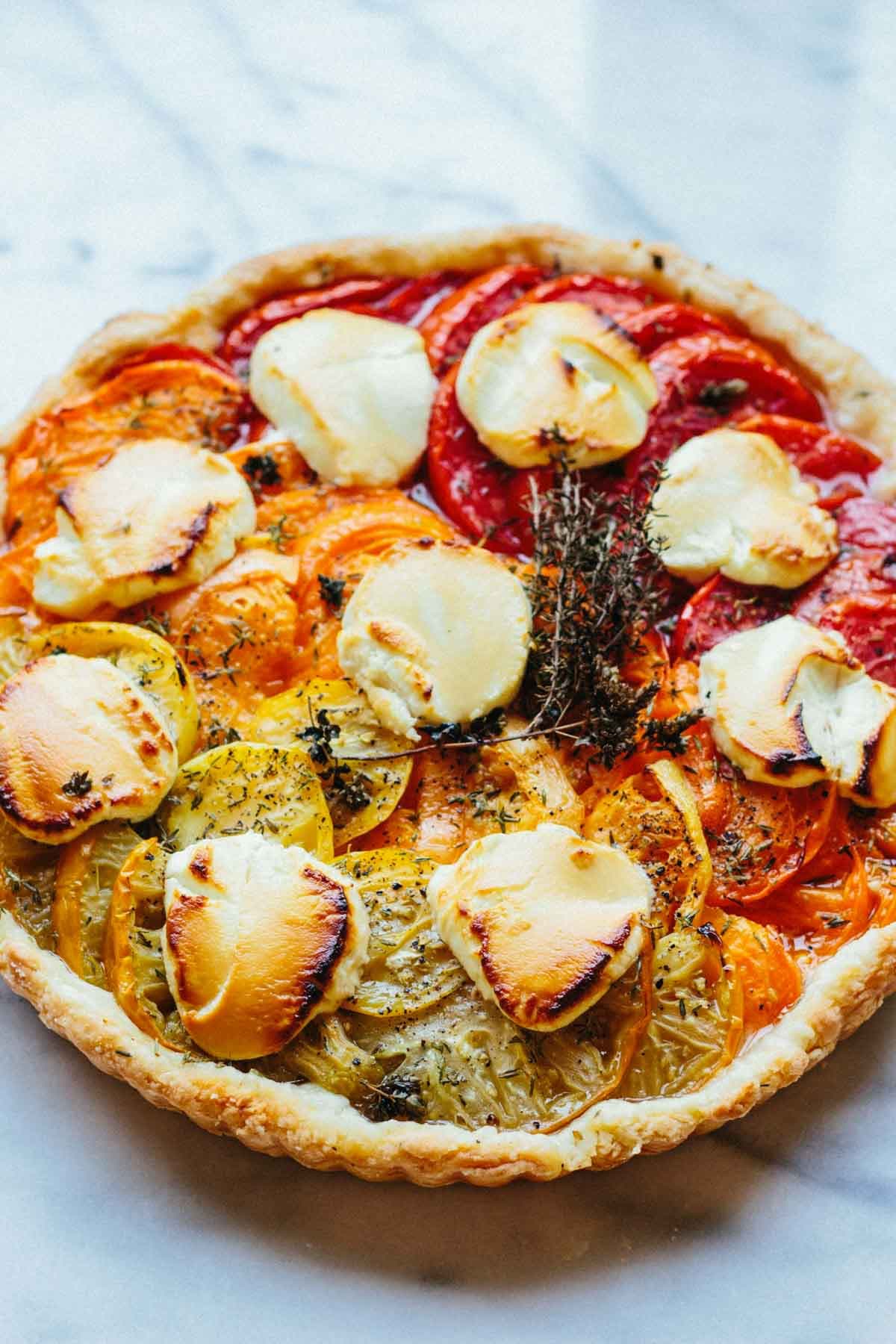 Tomato Tart with Goat Cheese