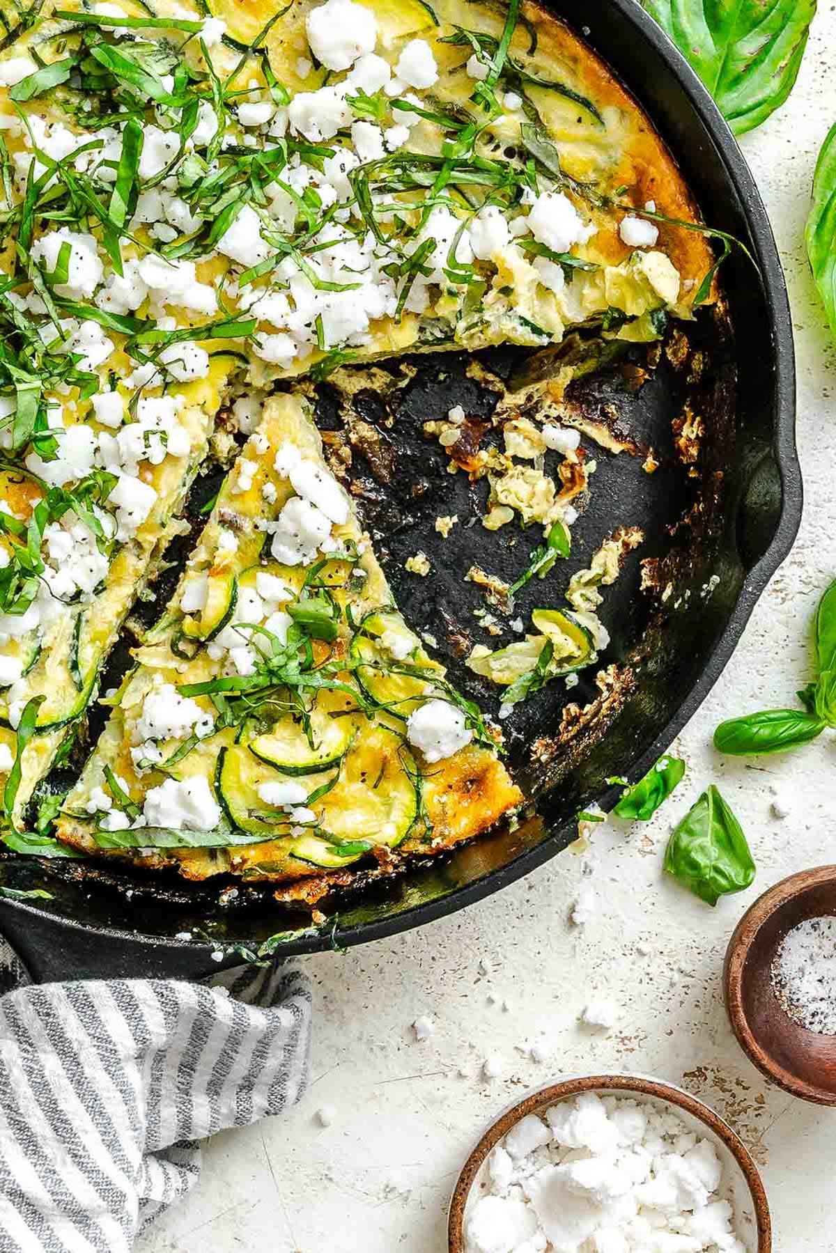 Zucchini Feta Frittata