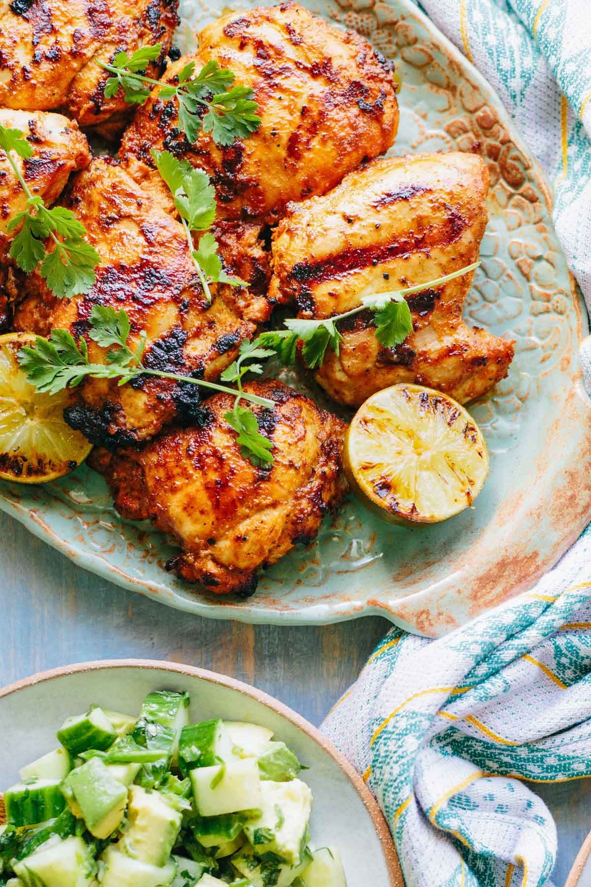 Peruvian Style Chicken with Green Sauce