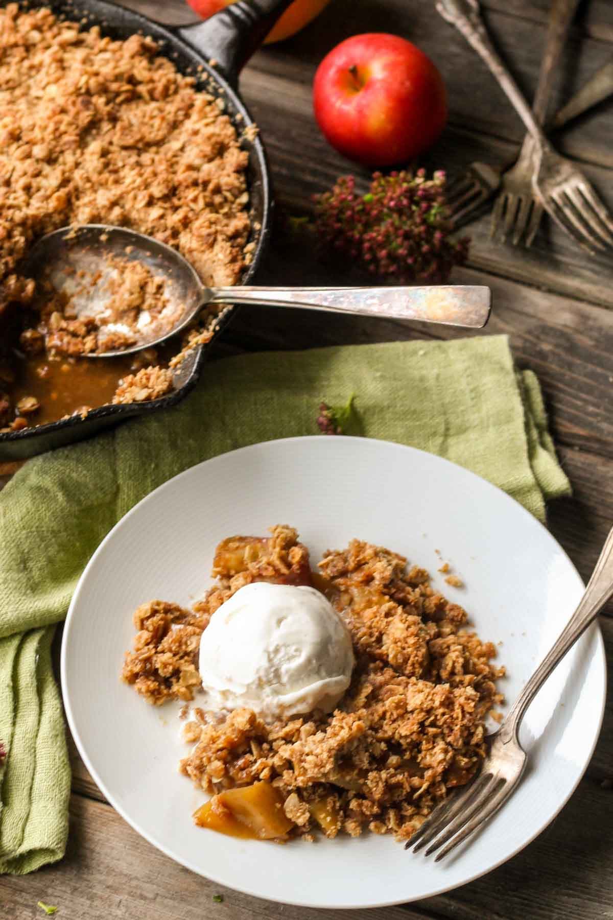 Brown Butter Apple Crisp